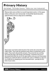 Primary History: The Anglo Saxons Organizer