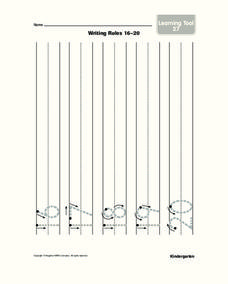 Printing Numbers Worksheet