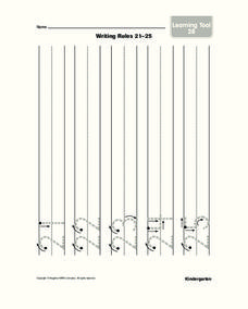 Printing Numbers Worksheet
