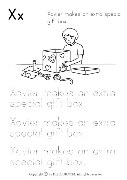 Printing Sentences Worksheet