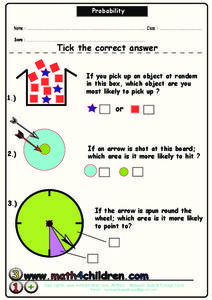 Probability Worksheet