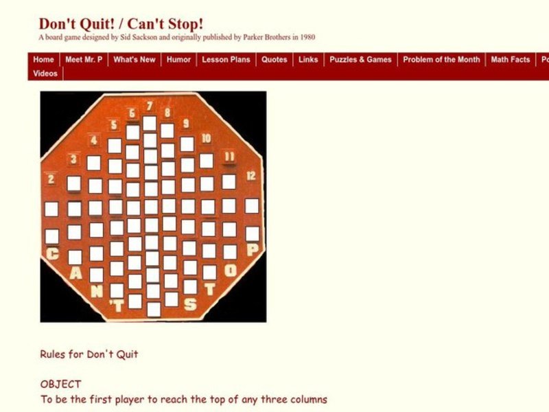 Probability Game Worksheet