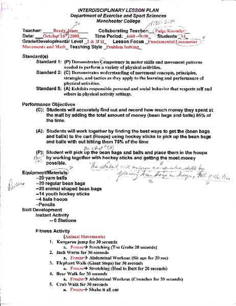 Problem Solving Lesson Plan