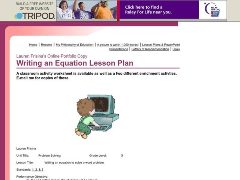 Problem Solving     Lesson Plan