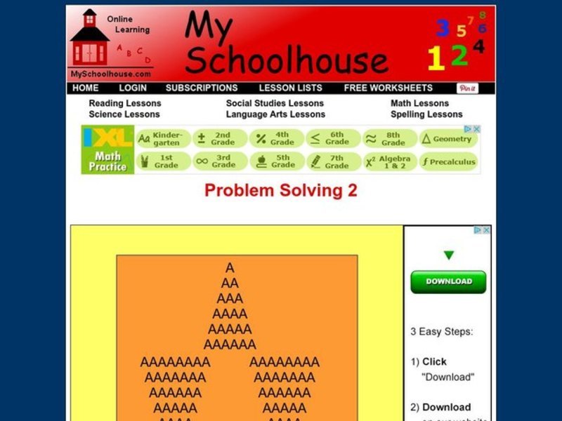 Problem Solving 1 Interactive