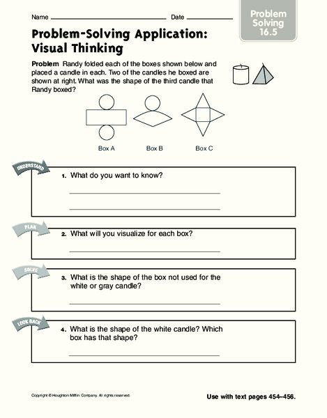 Problem-Solving Application: Visual Thinking Worksheet