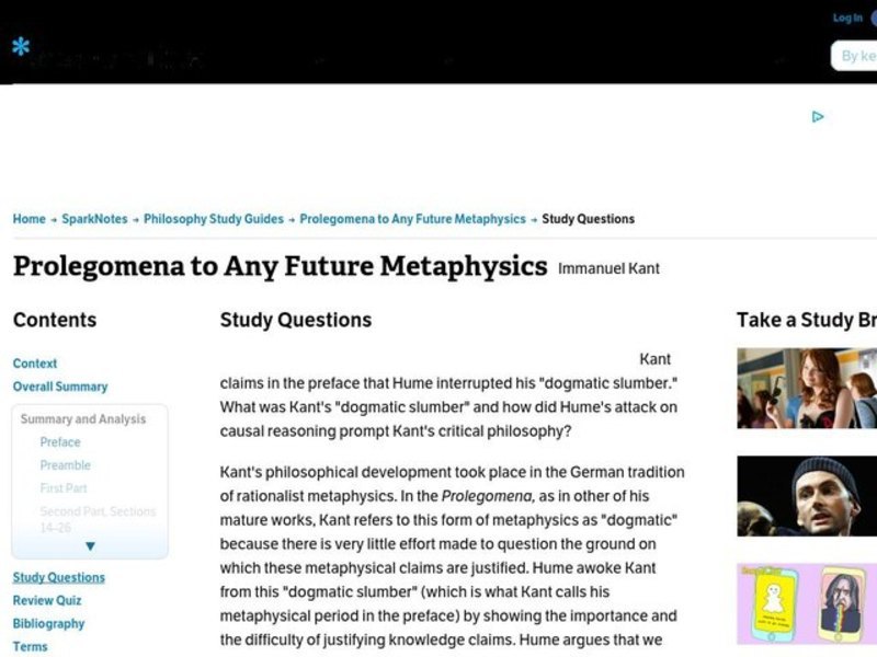 Prolegomena to Any Future Metaphysics Interactive