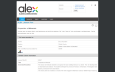 Properties of Minerals Lesson Plan