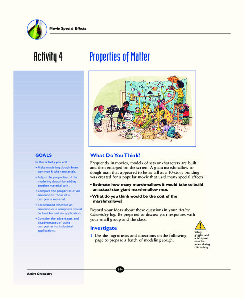 Properties of Matter Activity