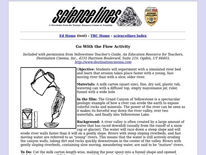 Go With the Flow Lesson Plan