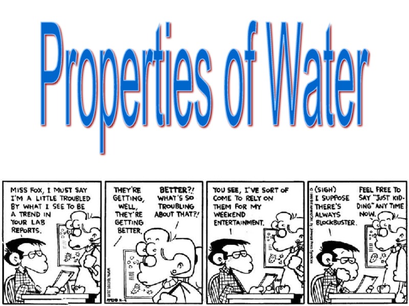 Properties of Water PPT