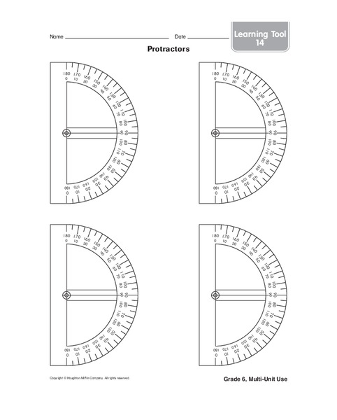 Protractors Printables