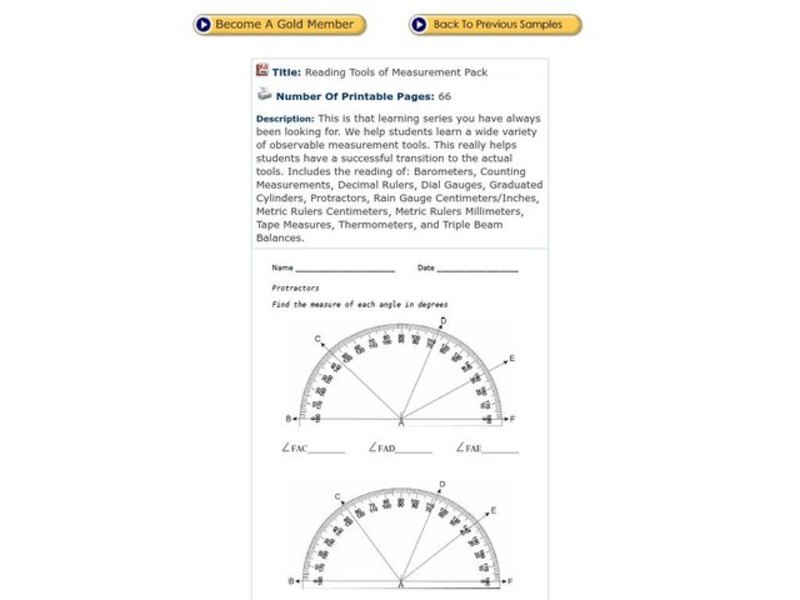 Protractors Worksheet
