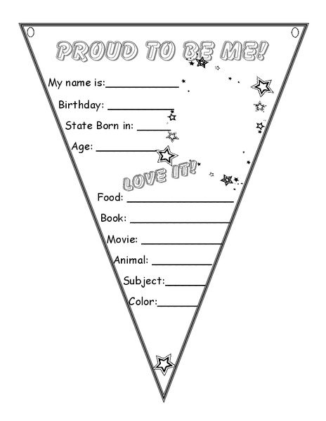 Proud To Be Me! Printables