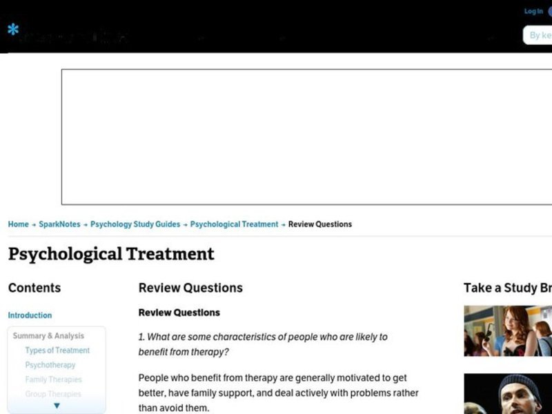 Psychological Treatment Worksheet