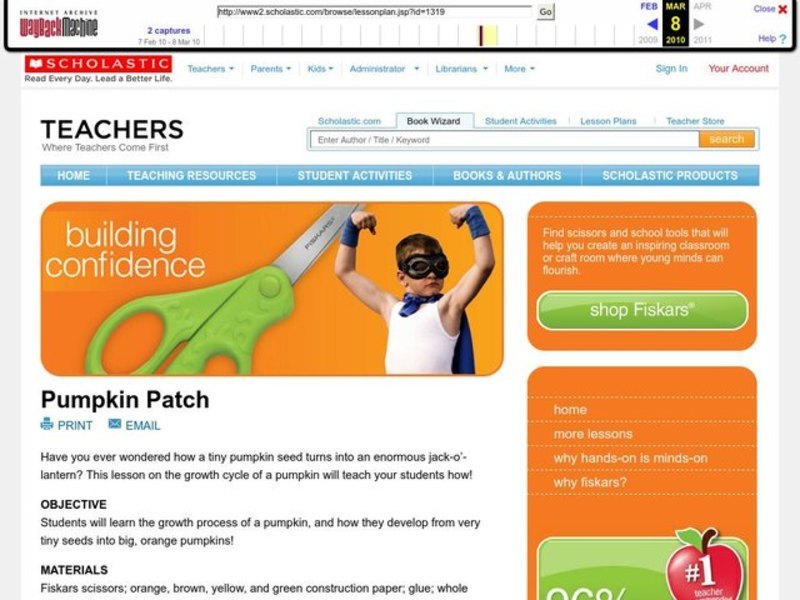 Pumpkin Patch Lesson Plan