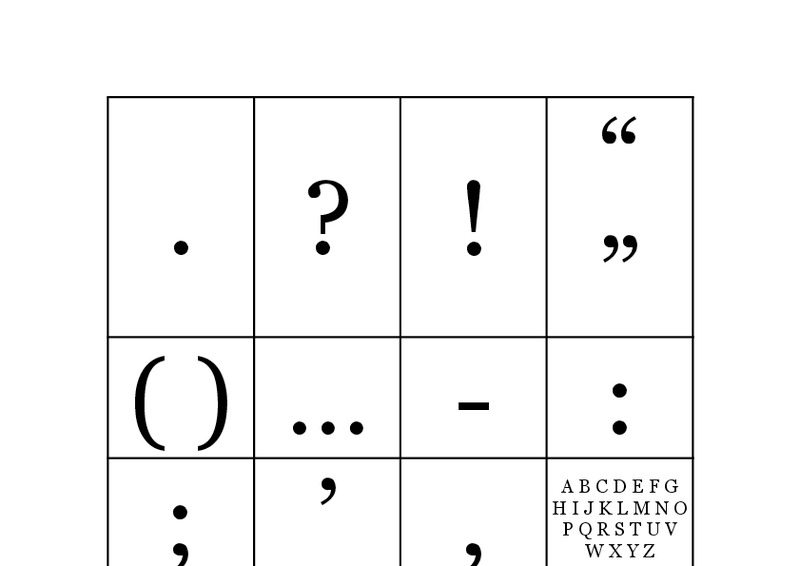 Punctuation Organizer