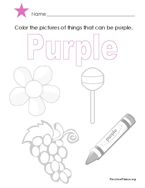 Purple Lesson Plan