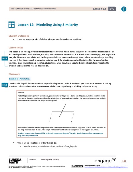 Modeling Using Similarity Lesson Plan