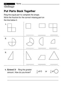 Put Parts Back Together Worksheet