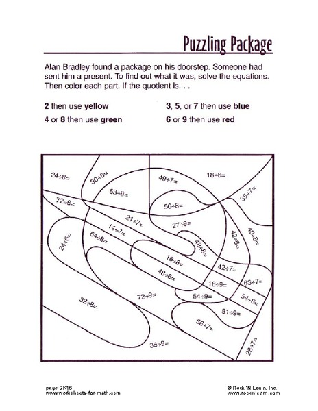 Puzzling Package Worksheet