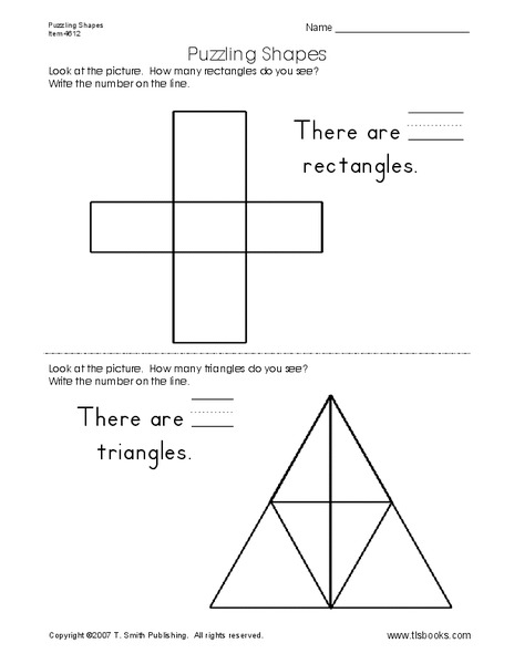 Puzzling Shapes Worksheet
