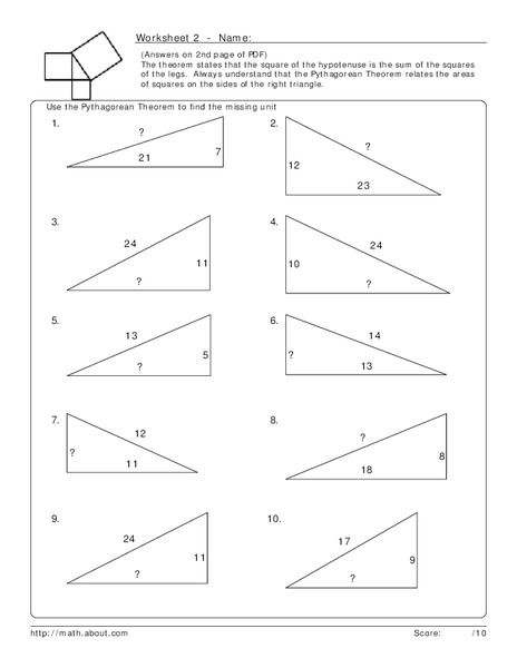 Pythagorean Theorem Lesson Plan
