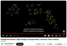 Pythagorean Theorem, Right Triangles and Trigonometry, Geometry Instructional Video