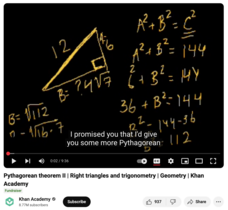 Pythagorean Theorem II, Right Triangles and Trigonometry, Geometry Instructional Video