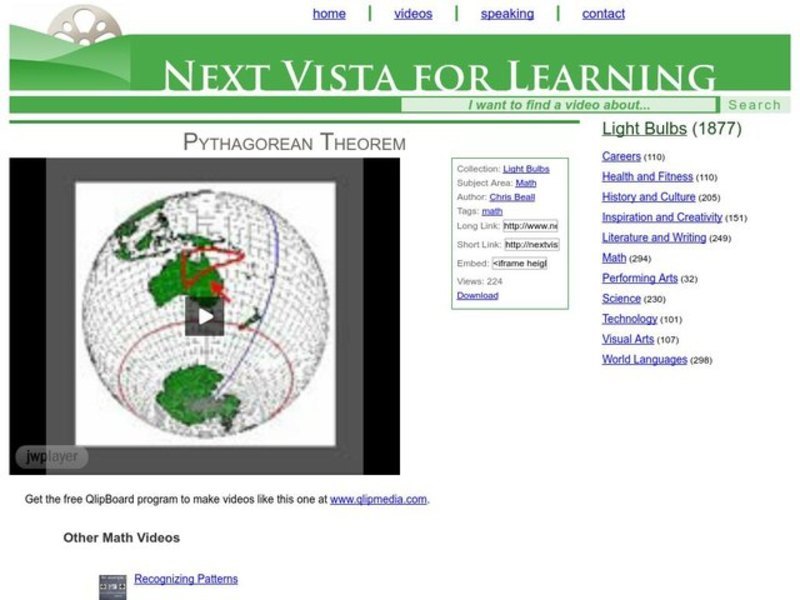 Pythagorean Theorem Instructional Video