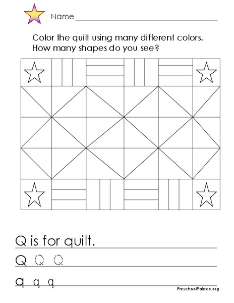 Q Is For Quilt Lesson Plan
