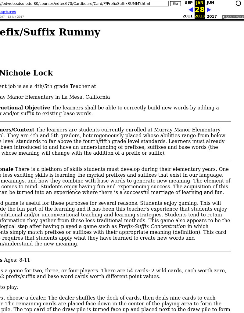 Prefix-Suffix Rummy Lesson Plan