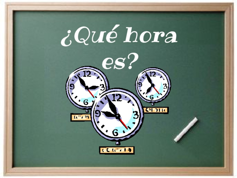 Que hora es? PPT