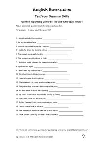 Question Tags Worksheet
