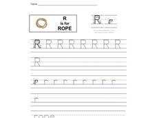 R Is For Rope Worksheet