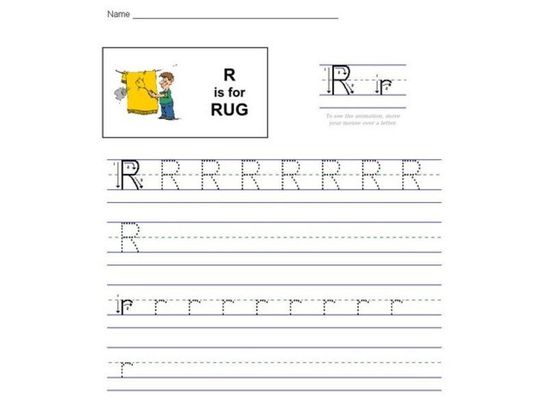 R is for Rug: The Letter R Interactive