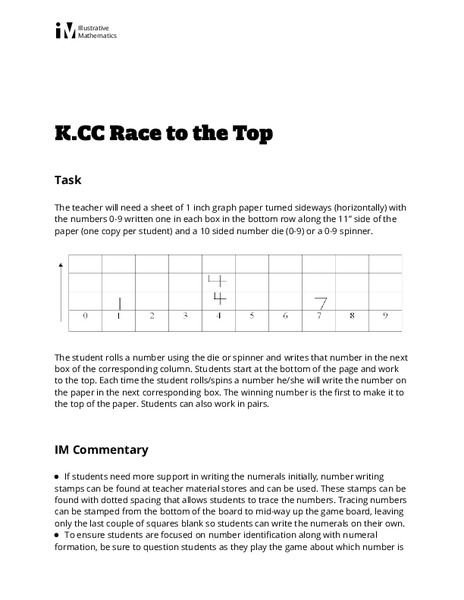 Race to the Top Lesson Plan