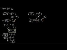 Radical Equations Instructional Video