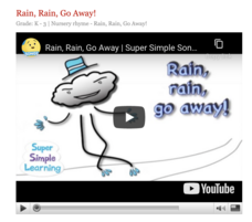Rain, Rain, Go Away! Instructional Video