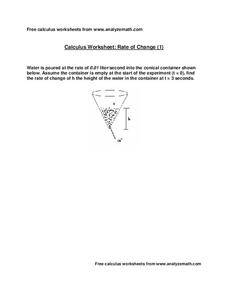 Rate of Change Worksheet