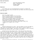 Ratio and Proportion Lesson Plan