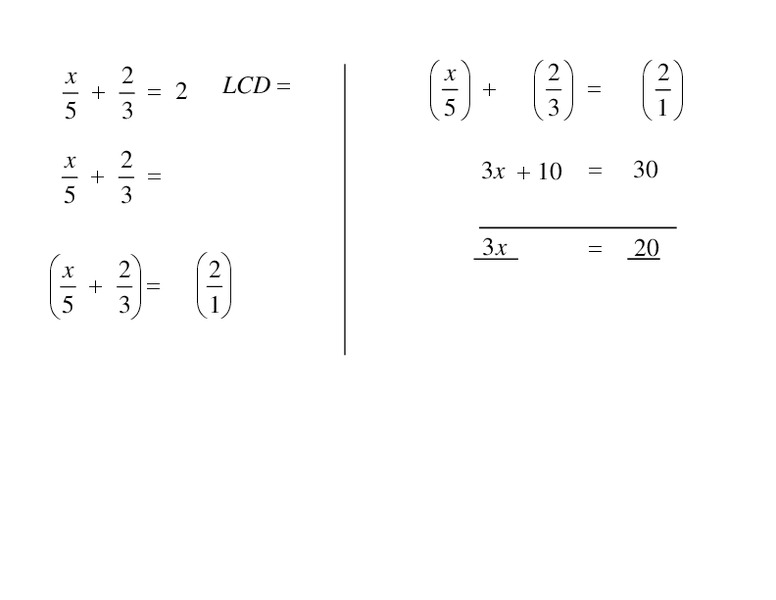 Rational Expressions Worksheet
