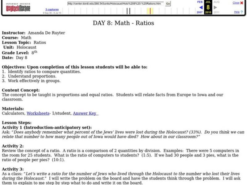 Ratios     Lesson Plan
