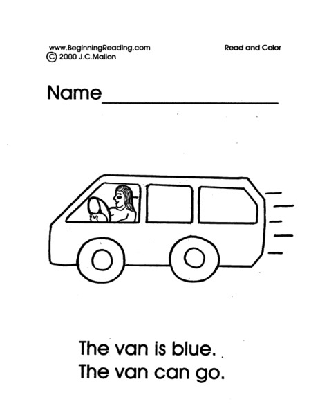 Read and Color Lesson Plan