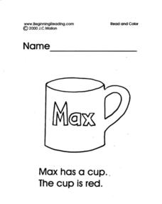 Read and Color Lesson Plan