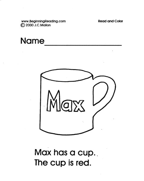 Read and Color Lesson Plan