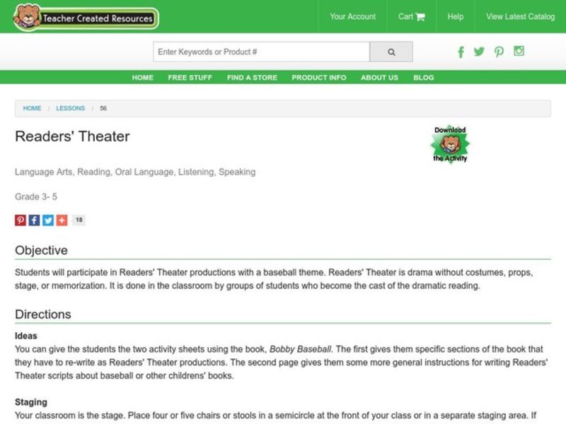 Reader's Theater Lesson Plan