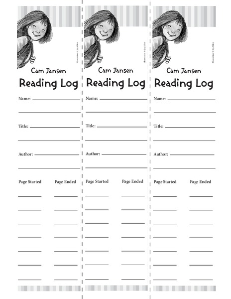 Reading Log Worksheet