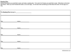 Reading Plan Worksheet