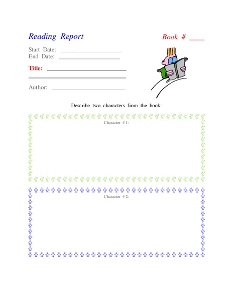 Reading Report Lesson Plan
